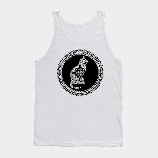 Black Cat Mandala Tank Top